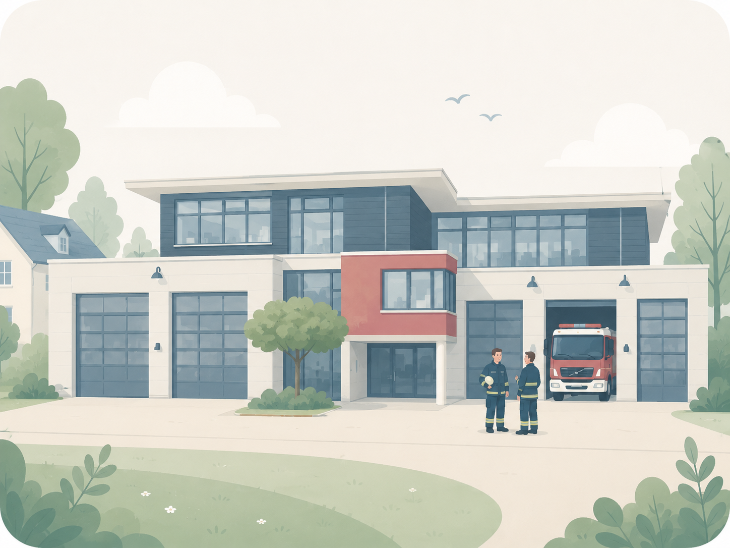 Illustration zur Freiwilligen Feuerwehr