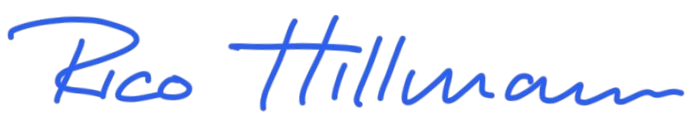 Unterschrift von Rico Hillmann